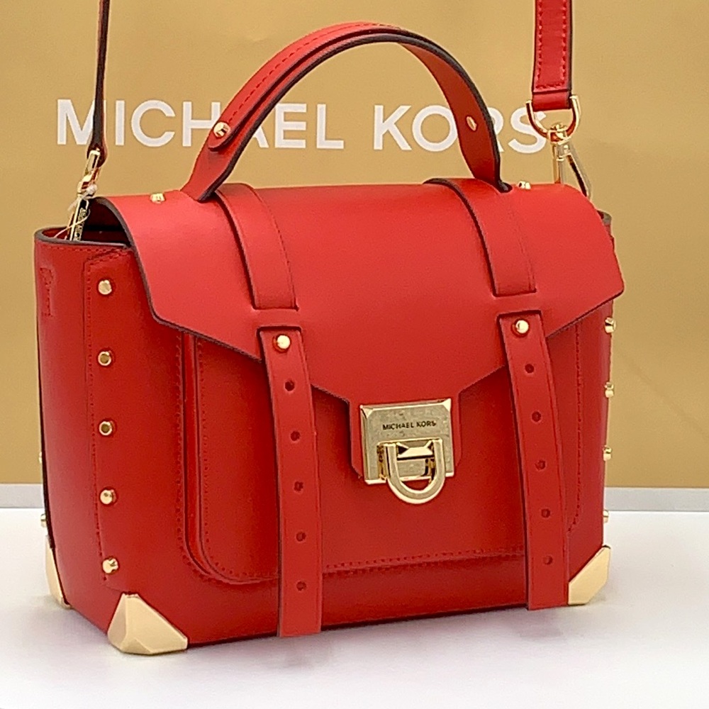 ⚠️HOLIDAY SALE ⚠️NWT MICHAEL KORS MANHATTAN MEDIUM TOP HANDLE SCHOOL SAT…